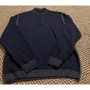 Scott Barber Merino Wool Blend Quarter Zip Sweater Mens Medium.